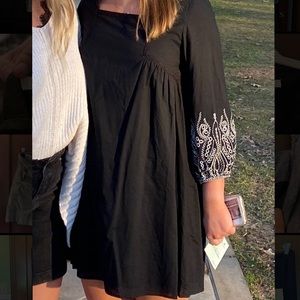 Boutique black shift dress